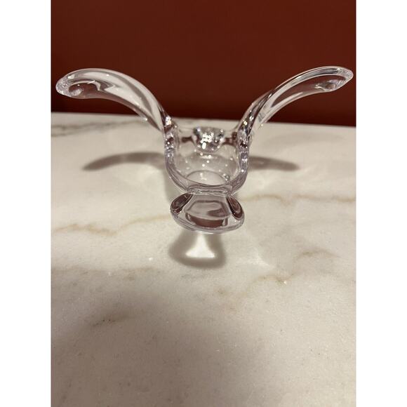 Princess House Lead Crystal Flying Bird Dove Candy Trinket Dish - Picture 6 of 8